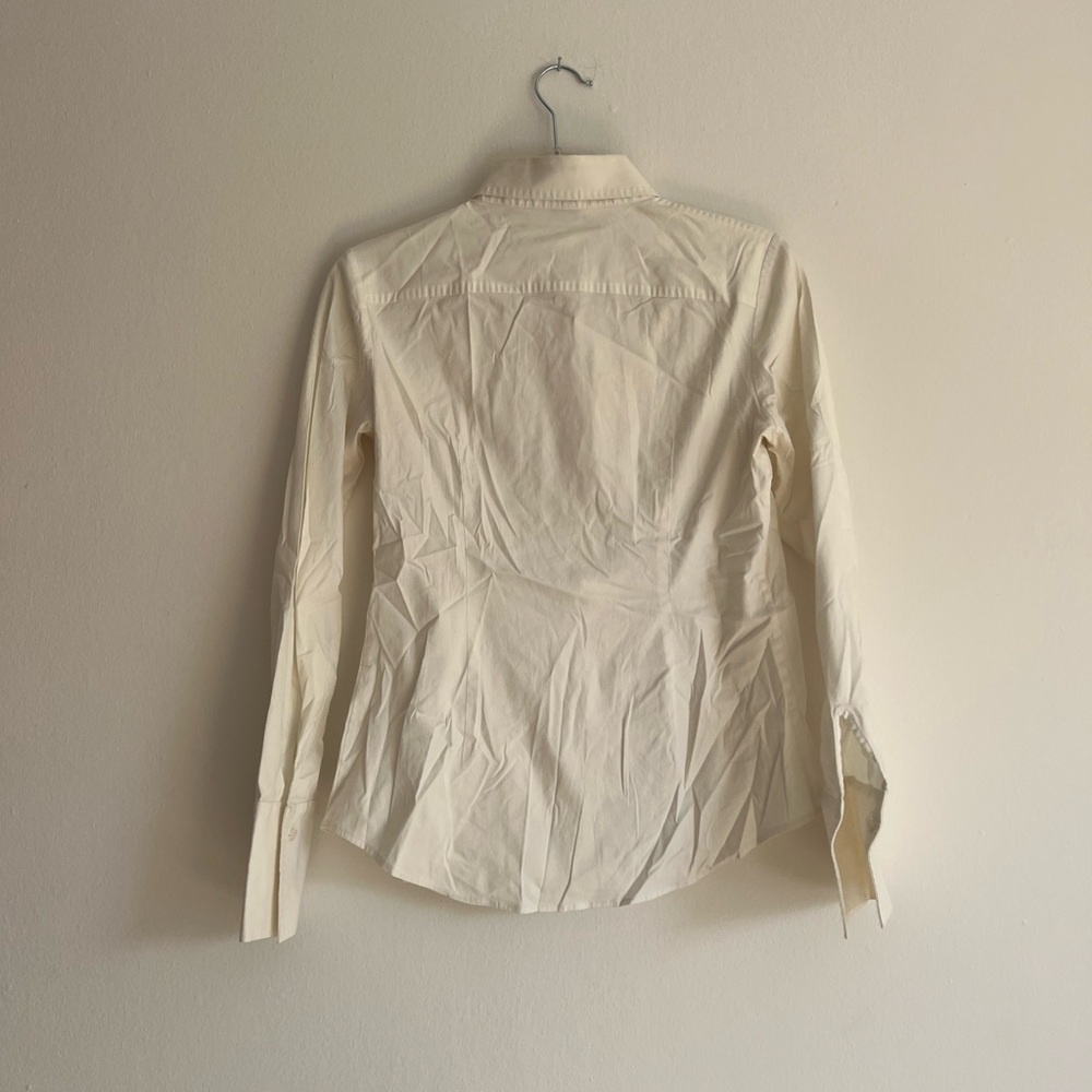 Vintage White Theory Button Down Size Medium - image 4